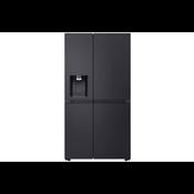 LG 628L Side-By-Side Fridge Freezer with Water &amp; Ice Dispenser - Matte Black | GSLE81EPBD image