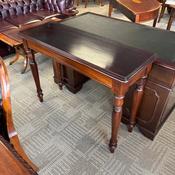 Mahogany console table with a rectangular moulded top image