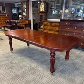 Beautiful mahogany d-end extendable dining table image