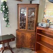 Mahogany astral glazed corner display cabinet image