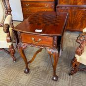 William IV mahogany chest top drop leaf table