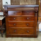 Victorian mahogany chest of drawers image