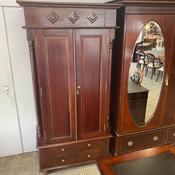 Beautiful mahogany single wardrobe image