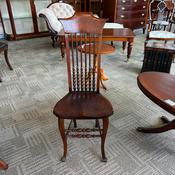 A charming Edwardian solid mahogany chair
