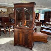 Beautiful mahogany two-door display cabinet image