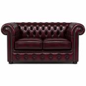 2 seater roll back Chesterfield - OXBLOOD image