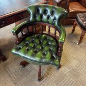 Preowned Chesterfield button back swivel captains office chair