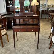 Charming antique Edwardian mahogany cylinder desk image