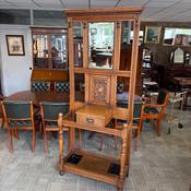 Fabulous oak coat/hat hall stand image