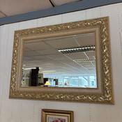 Beautiful ornate gold bevelled wall mirror image