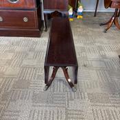 Beautiful mahogany drop leaf sofa side table