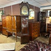 Winstanly, Wigan, late 1800 century mahogany longcase grandfather clock image