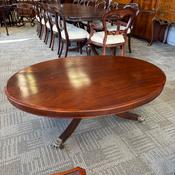 Victorian mahogany oval coffee table image