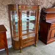 Louis XVI-style mahogany display cabinet image