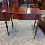 Beautiful mahogany bow fronted console table