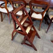 Mahogany 19th-century library foldable chair