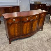 Fabulous mahogany flamed bow front four drawer / door sideboard image