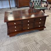 Beautiful mahogany Laura Ashley 9 drawer coffee table