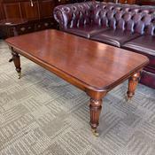 Beautiful solid mahogany turned legged coffee table image