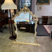 Beautiful, highly decorative French Rococo-style gilt mirror