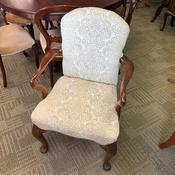 Fabulous cream patterned occasional Georgian chair image
