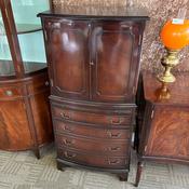 Handsome mahogany drinks cabinet image