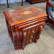 Set of four Peshawari nest of tables
