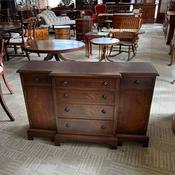 Fabulous mahogany flamed breakfront sideboard image
