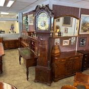 Winstanly, Wigan, late 1800 century mahogany longcase grandfather clock image