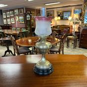 Outstanding quality antique Victorian oil lamp image