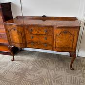 Burr walnut serpentine sideboard image