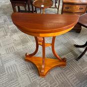 Beautiful mahogany demi lune console table with fluted front image