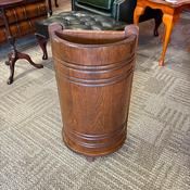 Oak stick stand with curved carrying handles