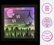 €5.50 - Star Wars VI  - 3D Paper Cut Template Light Box SV