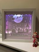 €5.50 - Santa over London - 3D Paper Cut Template Light Box SVG
