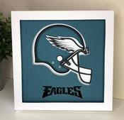 Philadelphia Eagles Football - Shadow Box Cut Files