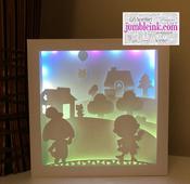 €5.50 - Animal Crossing - Square 3D Paper Cut Template Light Box SVG