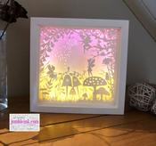 €5.50 - Fairy Garden - 3D Paper Cut Template Light Box SVG