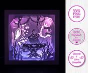 €5.50 - Ursula  - 3D Paper Cut Template Light Box SV