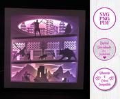 €5.50 - Star Wars Prequel Trilogy  - 3D Paper Cut Template Light Box SV