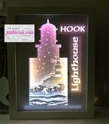 €5.50 - Hook Lighthouse - Rectangle 3D Paper Cut Template Light Box SVG Digital