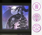 €5.50 - The Grinch - 3D Paper Cut Template Light Box SVG