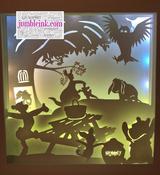 €5.50 - Winnie the Pooh - Square 3D Paper Cut Template Light Box SVG