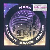 €5.50 - Kennedy Space Center - Square 3D Paper Cut Template Light Box SVG