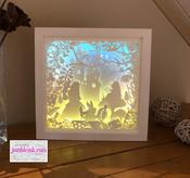 €5.50 - Alice In Wonderland - 3D Paper Cut Template Light Box SVG