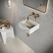 Asher White - Marble Wall Hung Basin (depth 70mm) image