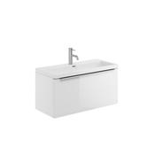 Mona 800 Basin Wall Cabinet High Gloss White image