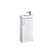 Waterguard Cloakroom Cabinet Gloss White image
