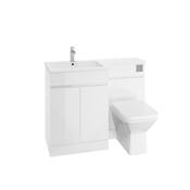 Waterguard Left Hand Cabinet &amp; WC Unit Gloss White image