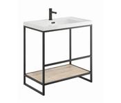 Juniper 800 Floorstanding Black Frame &amp; Basin image